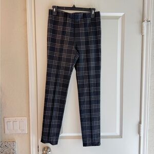 Women’s Black and Gray Plaid Pants